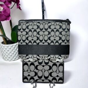 Authentic Coach Tablet i-Pad Case + Billfold or Checkbook  Wallet w/ COA EUC